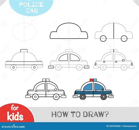 How To Draw Police Car For Children Step By Step Drawing T – NBKomputer