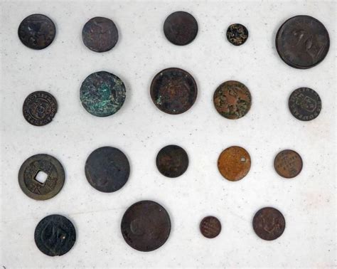 Selection Of Copper Coins To Include Hans Krauwinckel Jeton