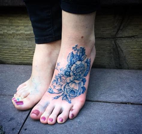 Beautiful Blue Ink Tattoo Designs Tattooblend