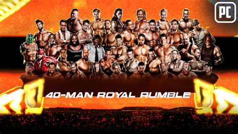 Wwe 13 Wwe 2k13 40 Man Royal Rumble Match Gameplay Youtube