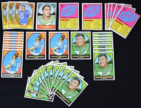 1967 Topps Football Stars Cards With Others 750