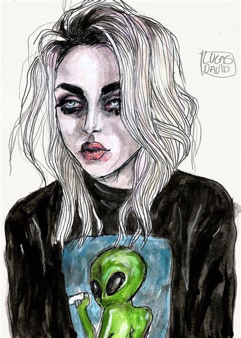 Frances Bean Cobain By Lucas David Art Grunge Art Illustration Art