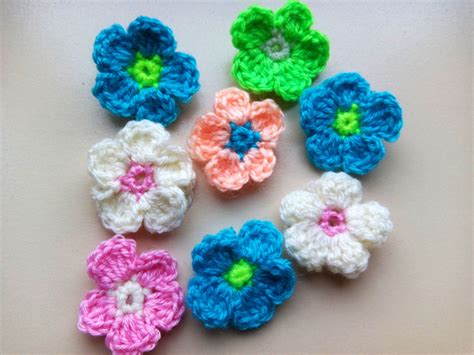 Crochet Easy Flower Crochet Small Flower Crochet Flowers Easy Crochet