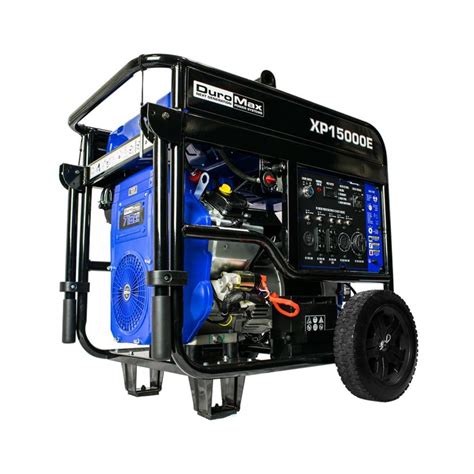 DuroMax 15,000 Watt, 18 HP V Twin Gas Powered Electric Start Portable ...