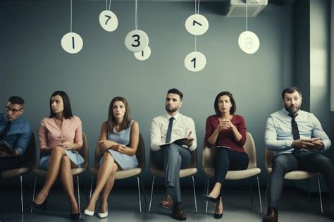 Premium Photo Group Of Business People Waiting For Job Interview In