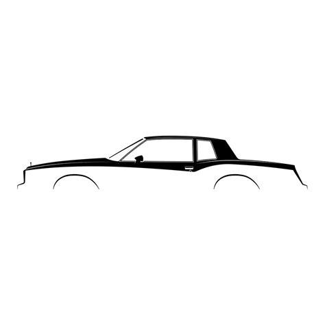 Monte Carlo 1984 Silhouette Vector File Etsy