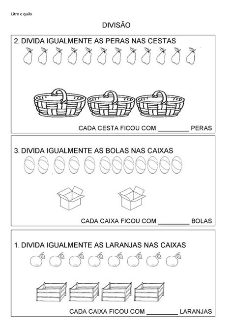 Atividades De Divisão 1 Ano - Pedagogas da paz: Atividades Divisão 1º ano