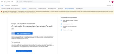 Google Ads Konto Erstellen Anmeldung Und Erstellung