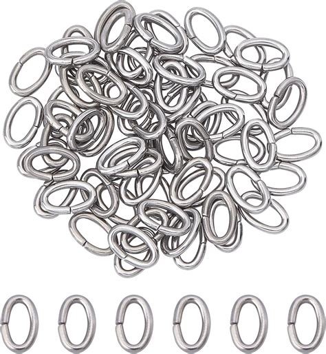 Amazon Unicraftale Pcs Sizes Oval Jump Rings Stainless Steel