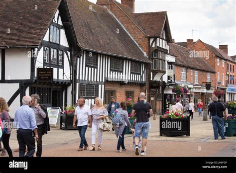 Stratford Upon Avon Library In Henley Street Stratford Upon Avon Stock