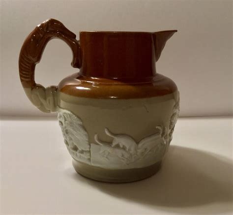 Pearson Pottery Pitcher Whittington And Moor Pearson Hunting Etsy