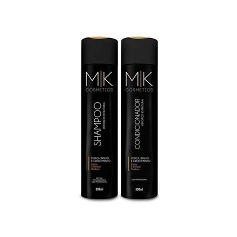 Kit Shampoo e Condicionador Reforço Estrutural Mk Cosmetic no Shoptime