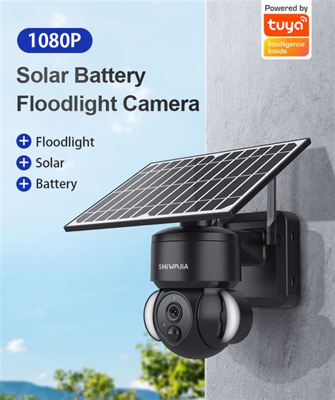 SHIWOJIA HD Solar Camera WIFI 2MP SIM Card CCTV Security Network