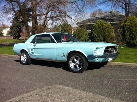 Frost Turquoise 1967 Ford Mustang Coupe With 17 Wheels