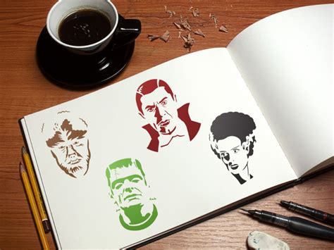 Horror Movie Stencils