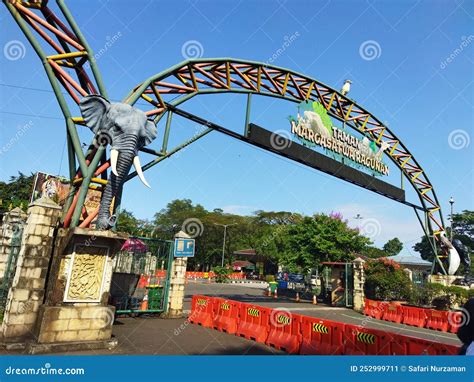 Landmarks In North Gate Of Ragunan Zoo Jakarta Indonesia 2022