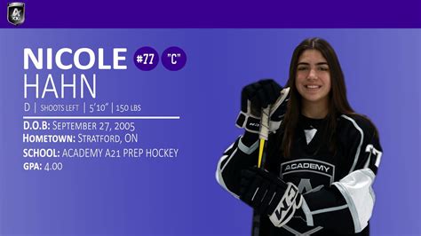 Nicole Hahn Hockey Recruitment Video Youtube