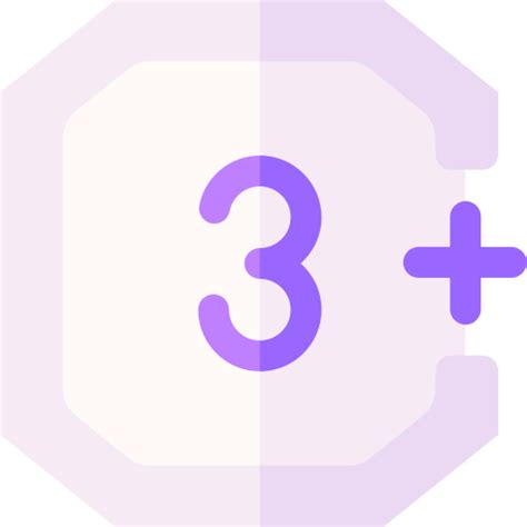 3 Basic Rounded Flat Icon