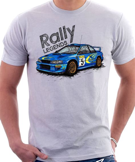 Subaru Impreza Wrx Rally Legends T Shirt Automotive Art By Lukas Loza