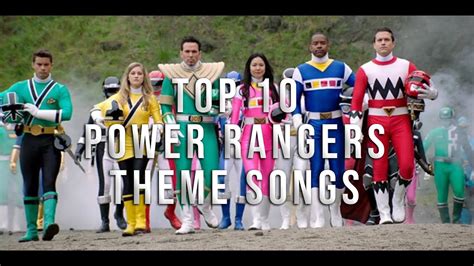 Top 10 Greatest Power Ranger Theme Songs In My Opinion Youtube