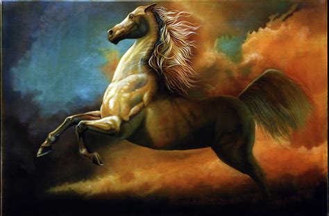 Magic Horse Painting by John Rowe - Pixels