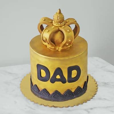 Happy Birthday Dad Fondant Cake 1.5 Kg : Gift/Send Fresh Gifts Online ...