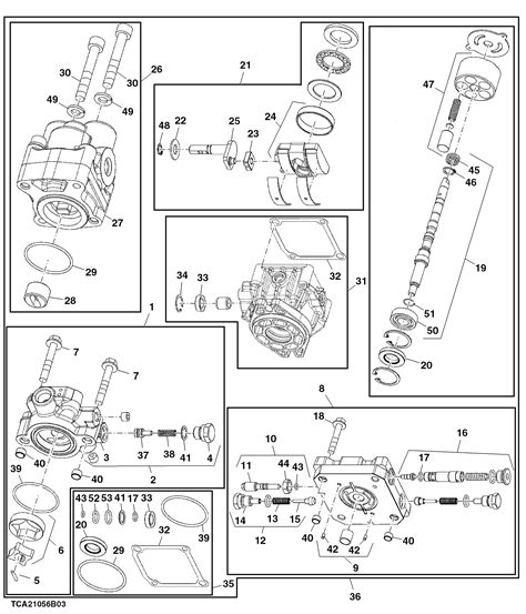 TCA20603 John Deere Hydraulic Pump AVS Parts