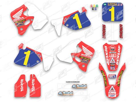 Cr 250 1994 Jeremy Mcgrath Factory Team Replica Mx Graphics Kit