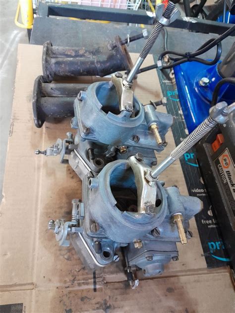 Kadron Carburetors Pair With Steel Manifolds Ebay