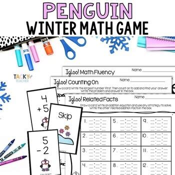 Penguin Math Game by Tacky the Teacher | TPT