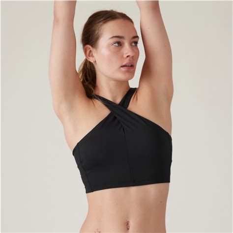 Athleta Swim Athleta Crossed Bikini Top Ac Black Poshmark