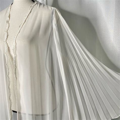 Flora Nikrooz Vintage Peignoir Sheer With Bell Sleeve Gem