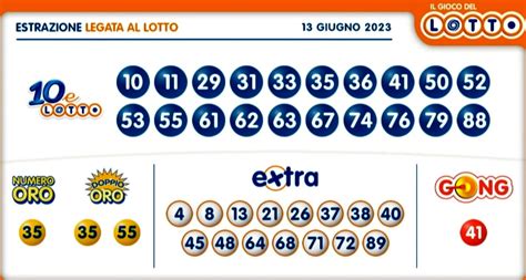 Superenalotto Lotto Elotto Estrazione Oggi Marted Giugno