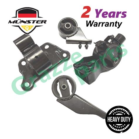 Münster Heavy Duty PRO7555 Engine Mounting Set for Proton Saga BLM 1 3