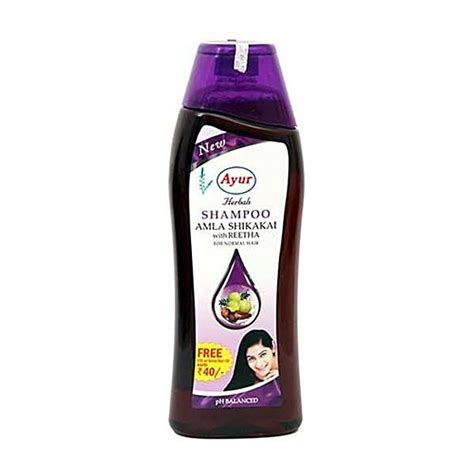 Buy Ayur Herbals Hair Shampoo Amla Shikakai With Reetha For Normal