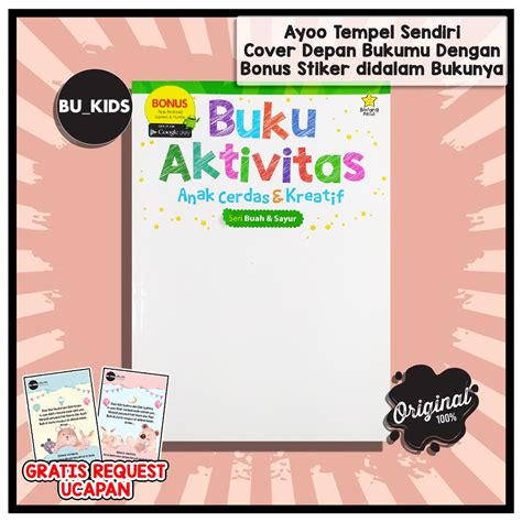 Jual Buku Aktivitas Anak Tk Paud Cerdas Kreatif Seri Buah Dan Sayur