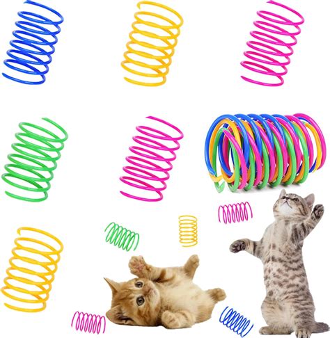 Cat Spring Toys Pack Colorful Springs Cat Toys Interactive Cat Toy