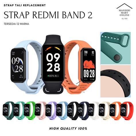 Jual Strap Redmi Band 2 / Tali Redmi Smartband 2 Silicone Warna Polos ...