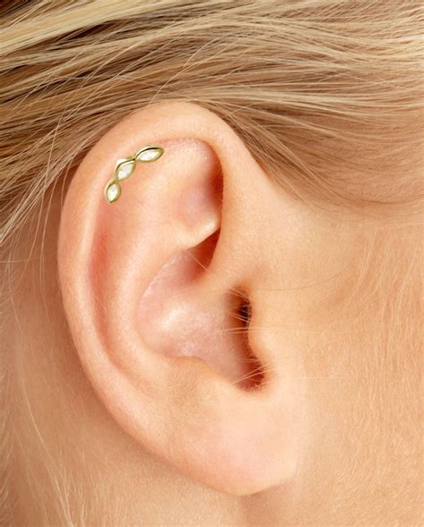 316l Surgical Steel Ear Cartilage Helix Tragus Stud Earring Etsy