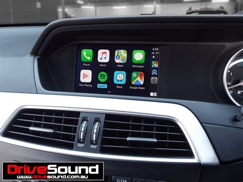 Mercedes Benz C63 AMG With Apple CarPlay Installed By DriveSound