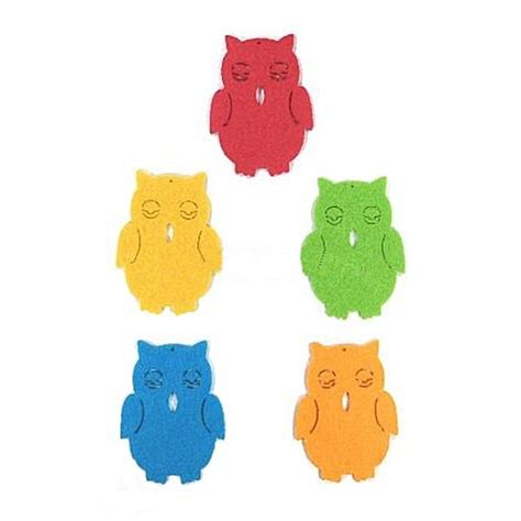 Set 5 Figurine Din Fetru Bufnite Colorate 7 Cm EMAG Ro