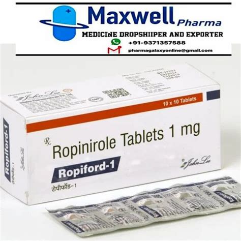 Ropinirole 1mg Tablets At ₹ 119stripe Requip In Nagpur Id 24616431297