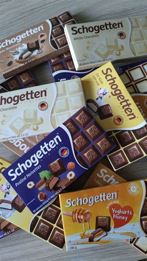 Schogetten Chocolate Bars in Various Flavors