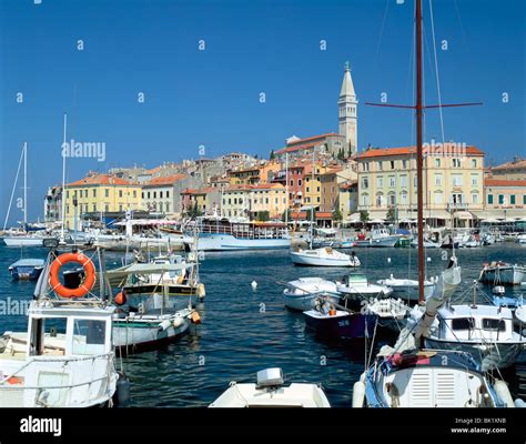 Rovinj Harbour Croatia Stock Photo Alamy