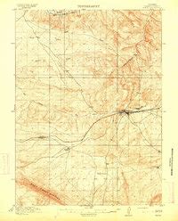 1914 Map Of Hanna WY High Res Pastmaps