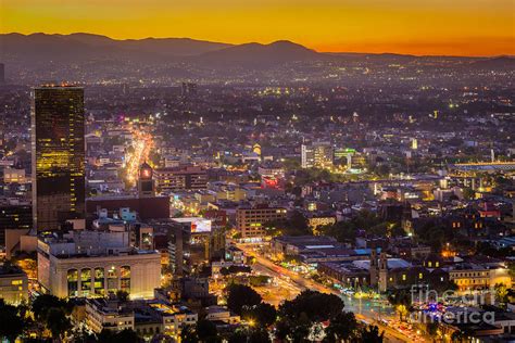 Mexico City Sunset Photograph by Inge Johnsson - Pixels