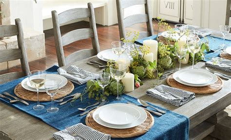 Ways To Decorate A Table With A Runner Pottery Barn