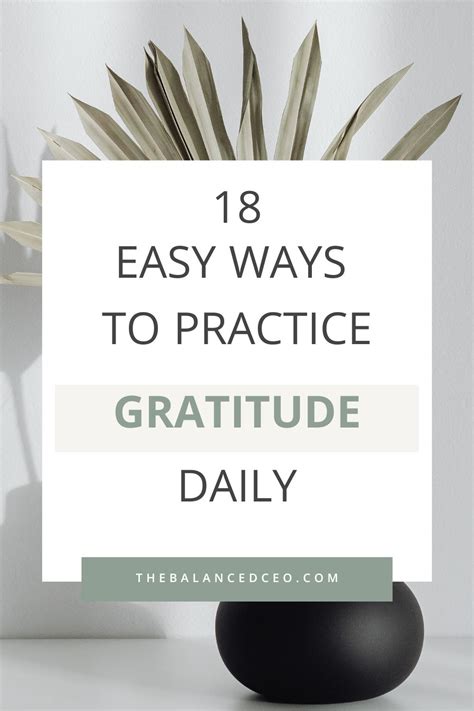 Easy Ways To Practice Gratitude Daily The Balanced Ceo