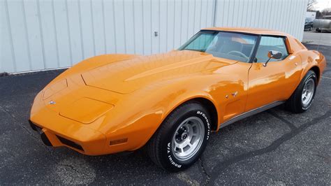 Orange 1977 Chevrolet Corvette