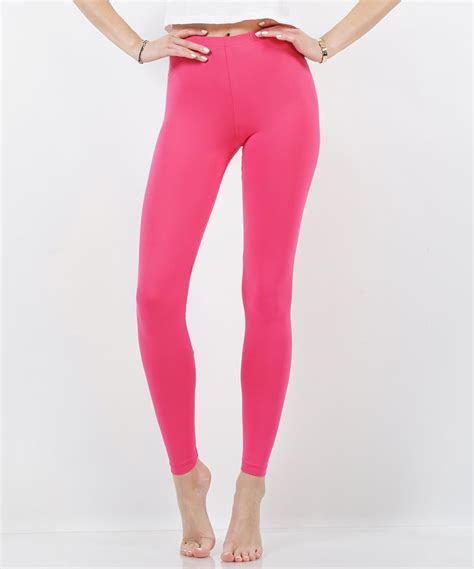 Hot Pink Leggings Women Hot Pink Leggings Pink Leggings Womens Leggings